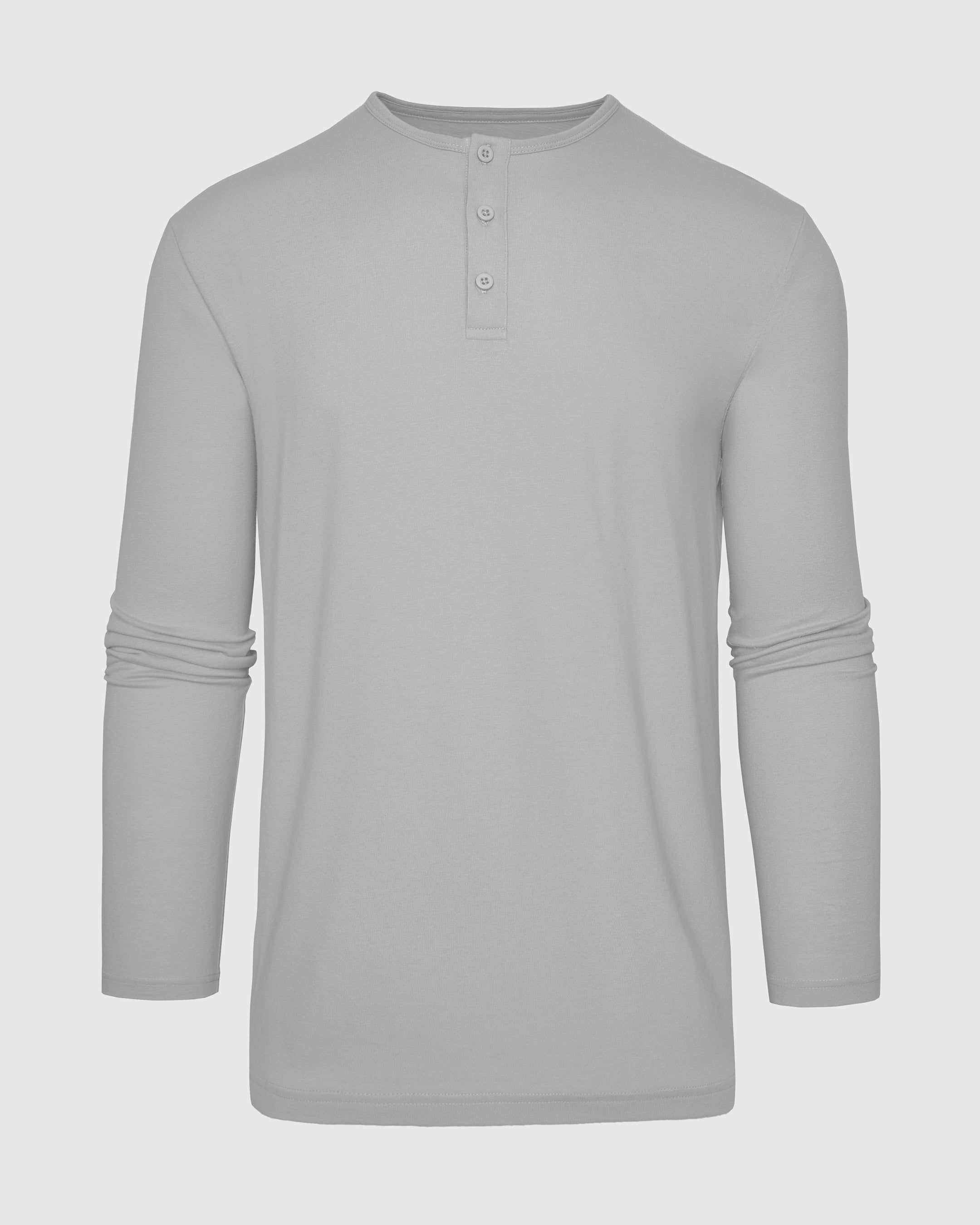 Glacier Gray Long Sleeve Henley sold by True Classic product image thumbnail 2