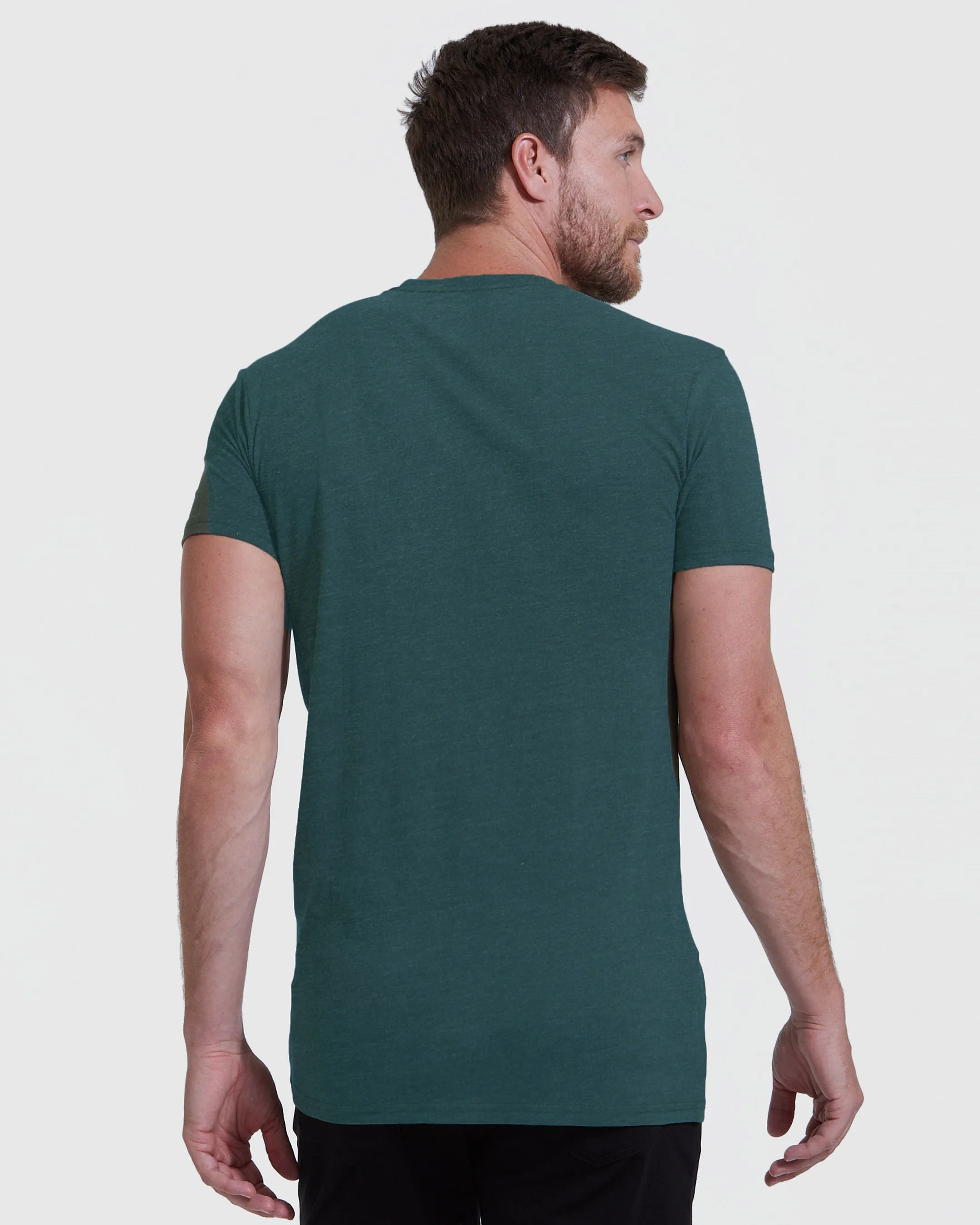 Heather Seafarer Tall Straight Hem Crew Neck T-Shirt sold by True Classic product image thumbnail 3