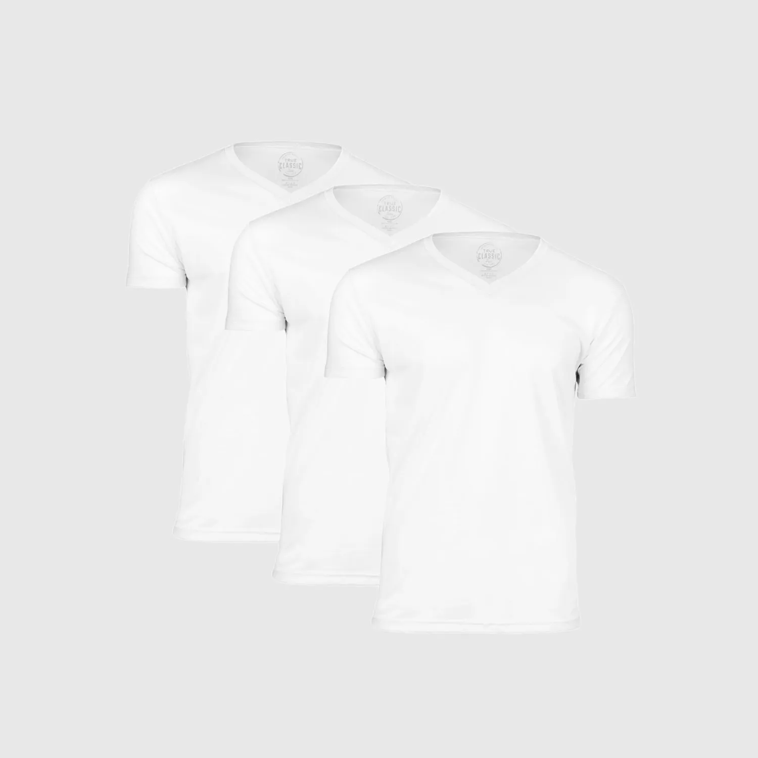 White Classic V-Neck 3-Pack sold by True Classic