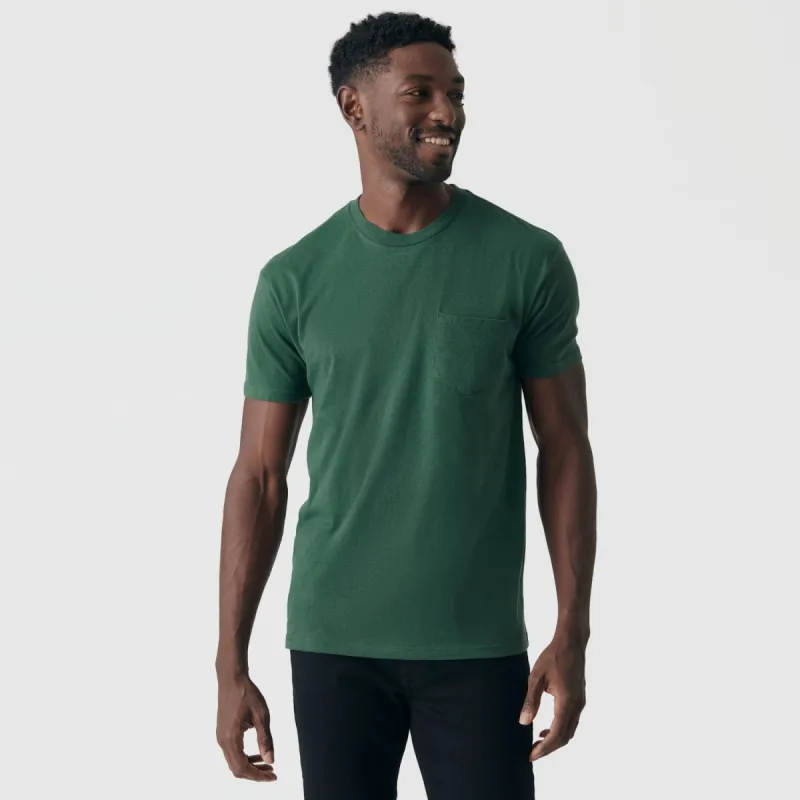 Hunter Green Pocket Tee sold by True Classic