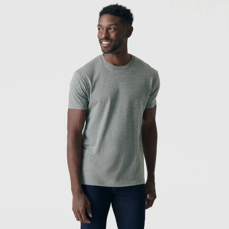 Heather Hunter Green Crew Neck sold by True Classic