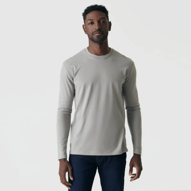 Iron Gray Long Sleeve Crew Neck sold by True Classic