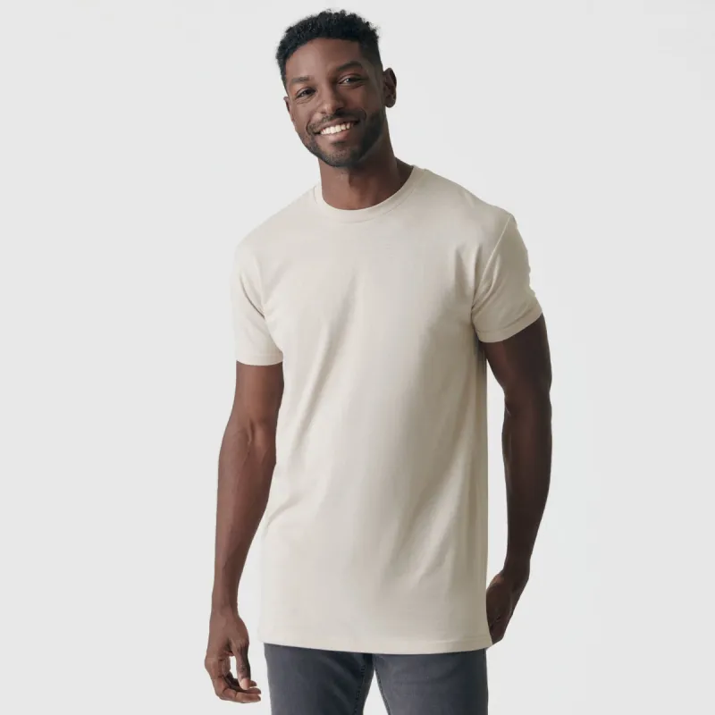 Sandstone Tall Round Hem Crew Neck T-Shirt sold by True Classic