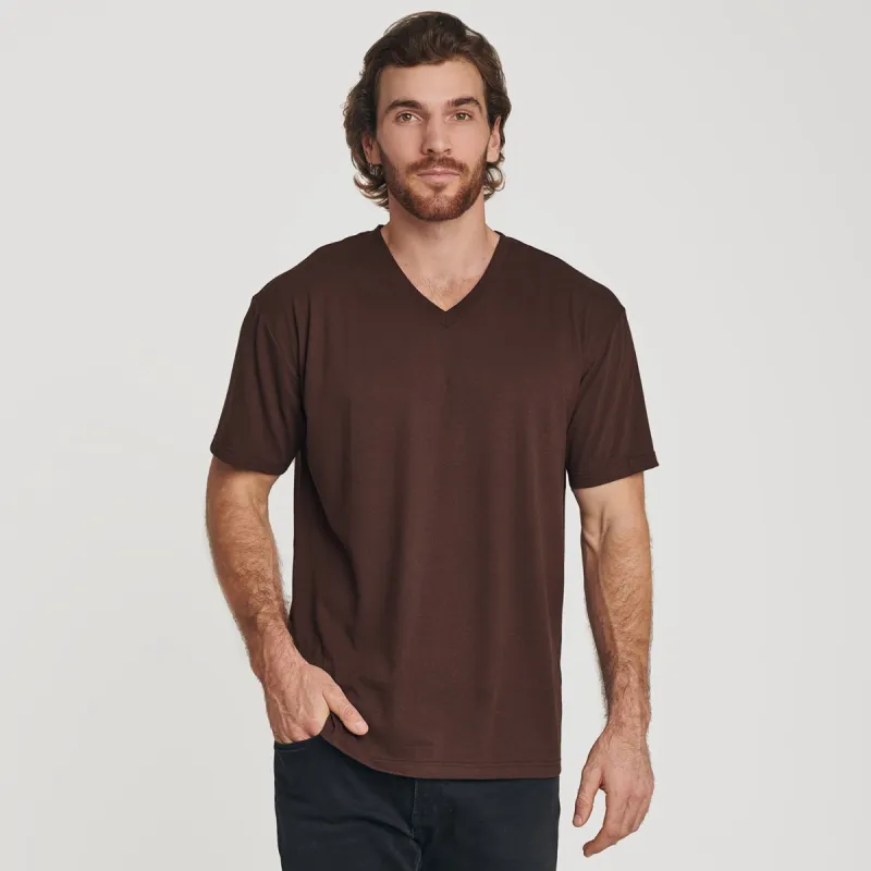 Coffee V-Neck T-Shirt sold by True Classic