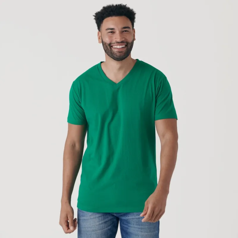 Kelly Green V-Neck T-Shirt sold by True Classic