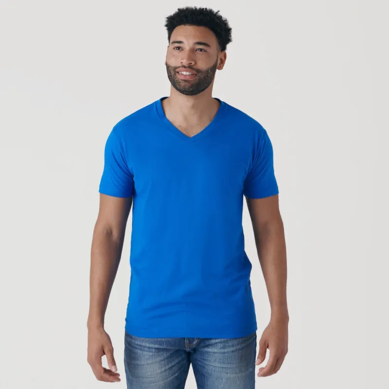Electric Blue V-Neck T-Shirt sold by True Classic