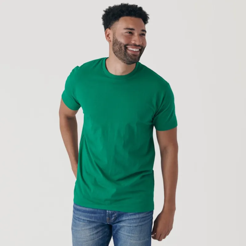 Kelly Green Crew Neck T-Shirt sold by True Classic