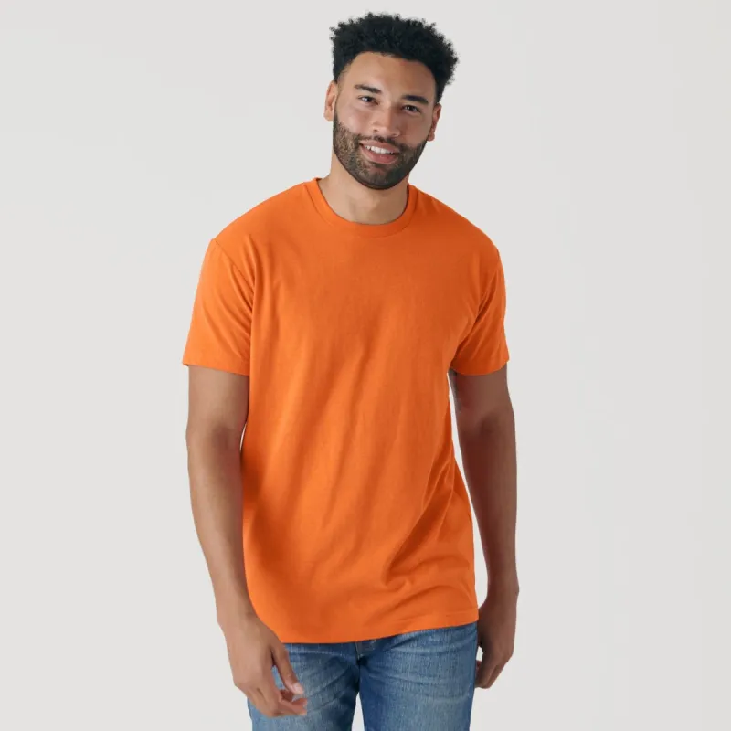 Orange Crew Neck T-Shirt sold by True Classic