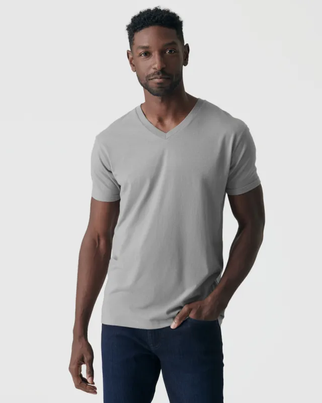 Glacier Gray Classic V-Neck sold by True Classic
