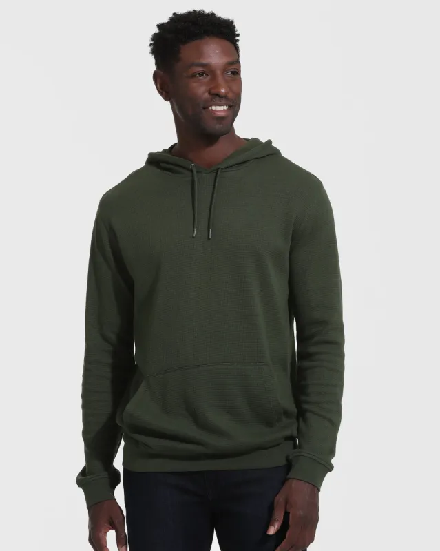 Dark Olive Waffle Hoodie sold by True Classic
