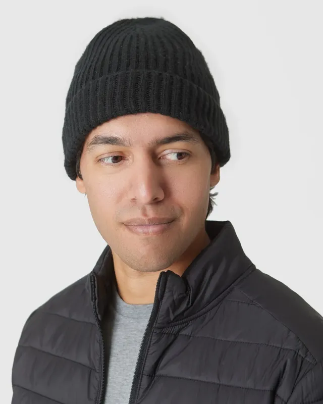 Black Sweater Beanie sold by True Classic