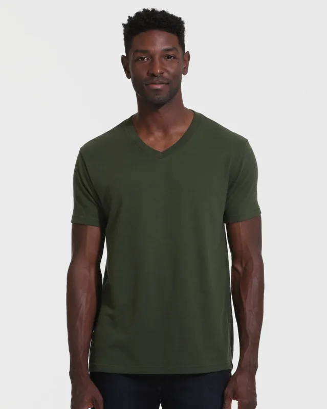 Dark Olive V-Neck T-Shirt sold by True Classic