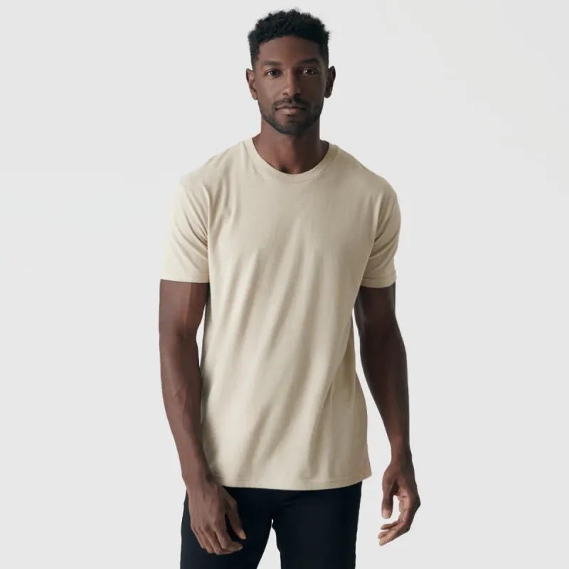 Light Khaki Crew Neck sold by True Classic