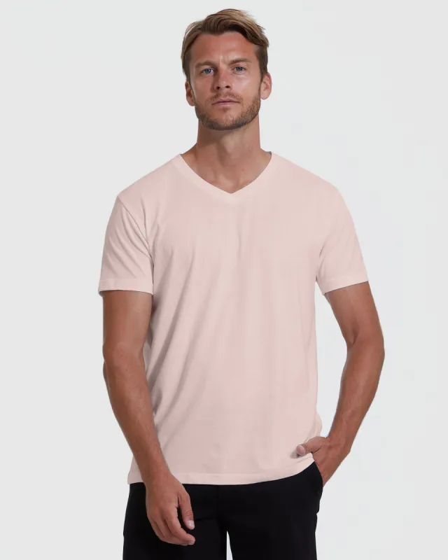Dusty Pink V-Neck T-Shirt sold by True Classic