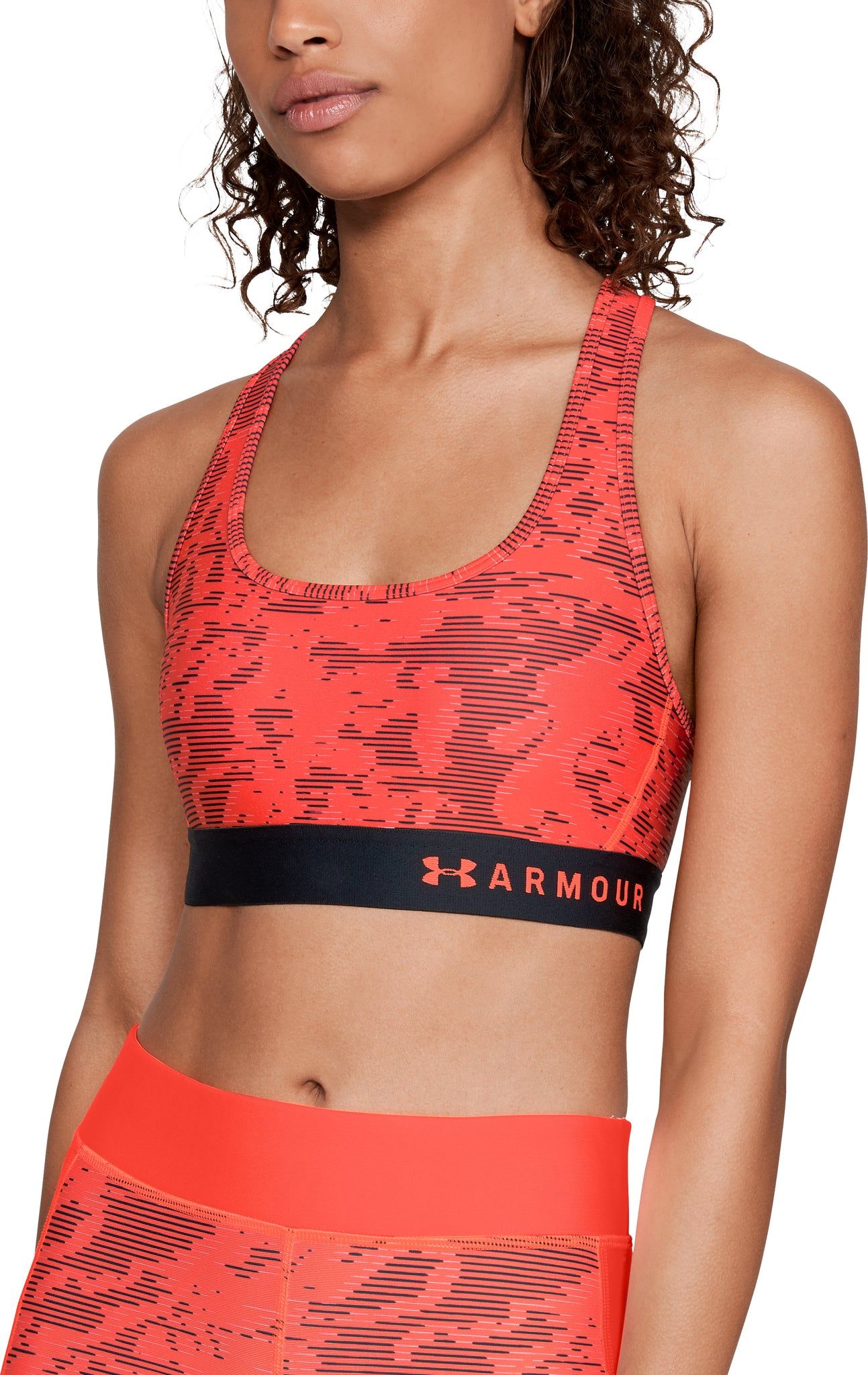 Women's Armour Mid Crossback Print Sport Bra|-|Soutien-gorge de sport Croisé au dos, imprimé Armour Mid Femme sold by Altitude Sports product image thumbnail 4