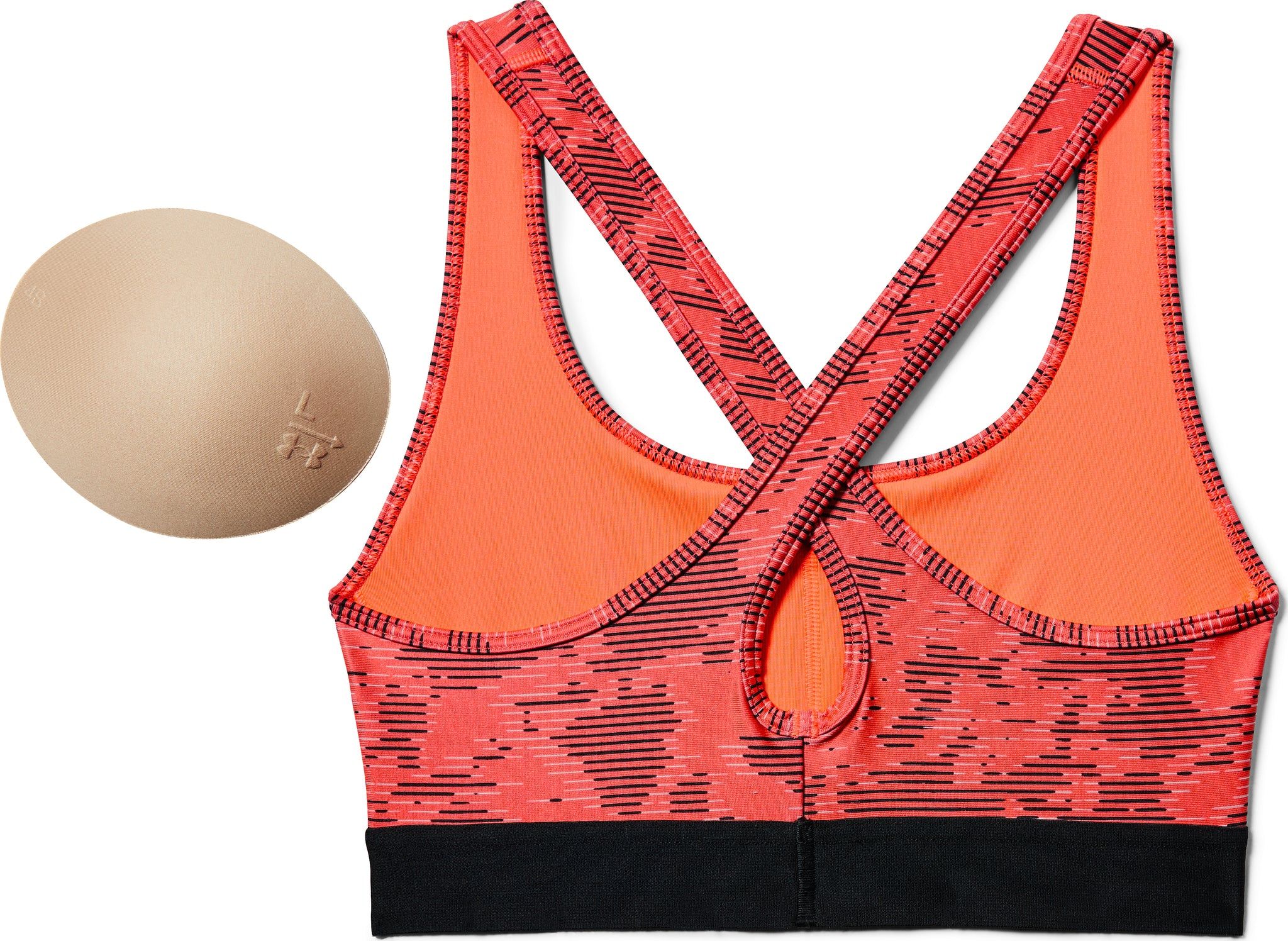 Women's Armour Mid Crossback Print Sport Bra|-|Soutien-gorge de sport Croisé au dos, imprimé Armour Mid Femme sold by Altitude Sports product image thumbnail 3