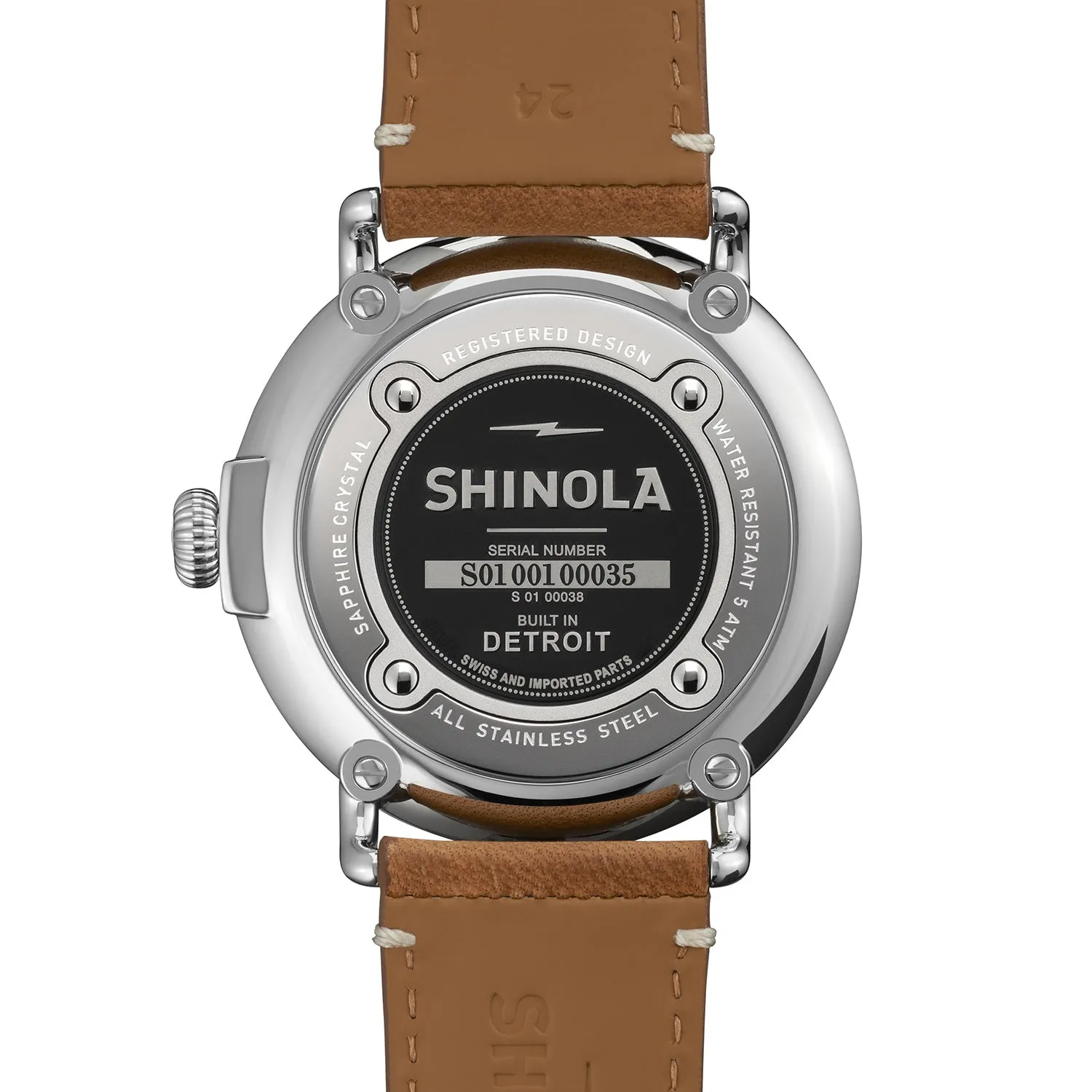 The Runwell 47mm - Tan Leather Strap + Green Dial Watch - Men's|-|Montre The Runwell 47mm - Bracelet en cuir Tan + Cadran Green - Homme sold by Altitude Sports product image thumbnail 3