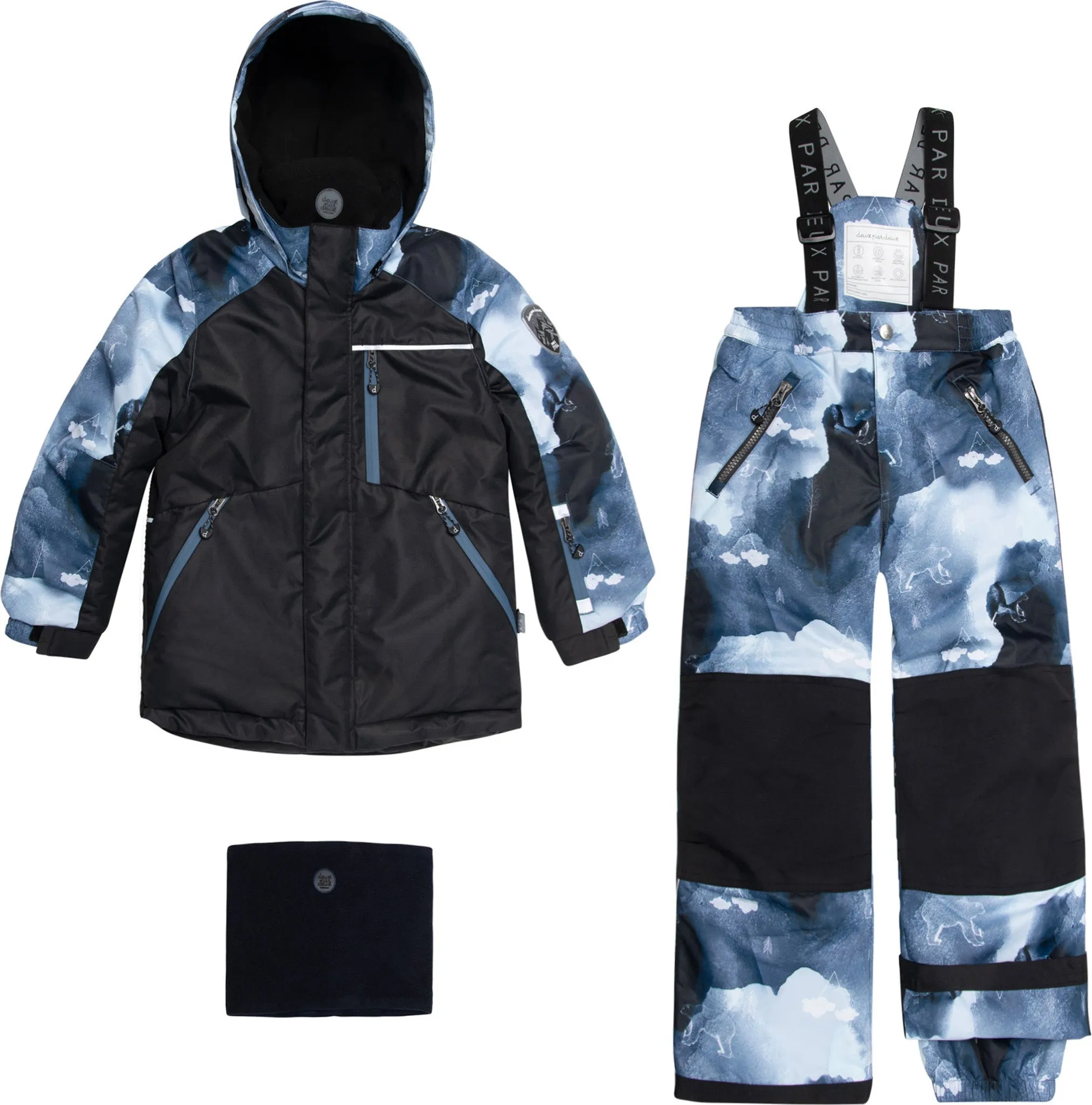 Polar Bear Print Two Piece Snowsuit - Little Boy|-|Habit de neige deux pièces à imprimé ours polaire - Petit Garçon sold by Altitude Sports