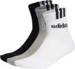 3-Stripes Linear Half-Crew 3 Pairs Cushioned Socks - Unisex|-|Chaussettes mi-mollet coussinées 3 paires 3-Stripes Linear - Unisexe sold by Altitude Sports