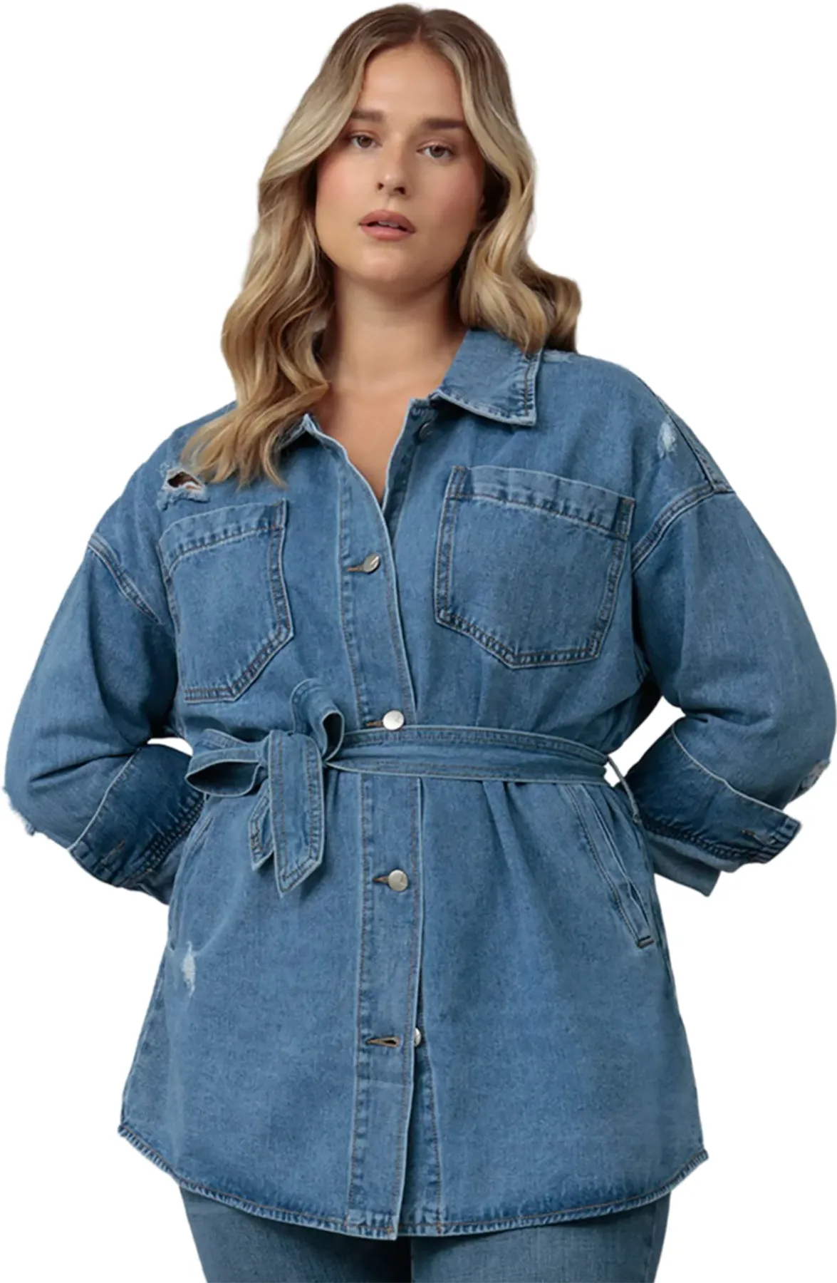 Hayden Belted Shacket - Women's|-|Manteau-chemise à ceinture Hayden - Femme sold by Altitude Sports