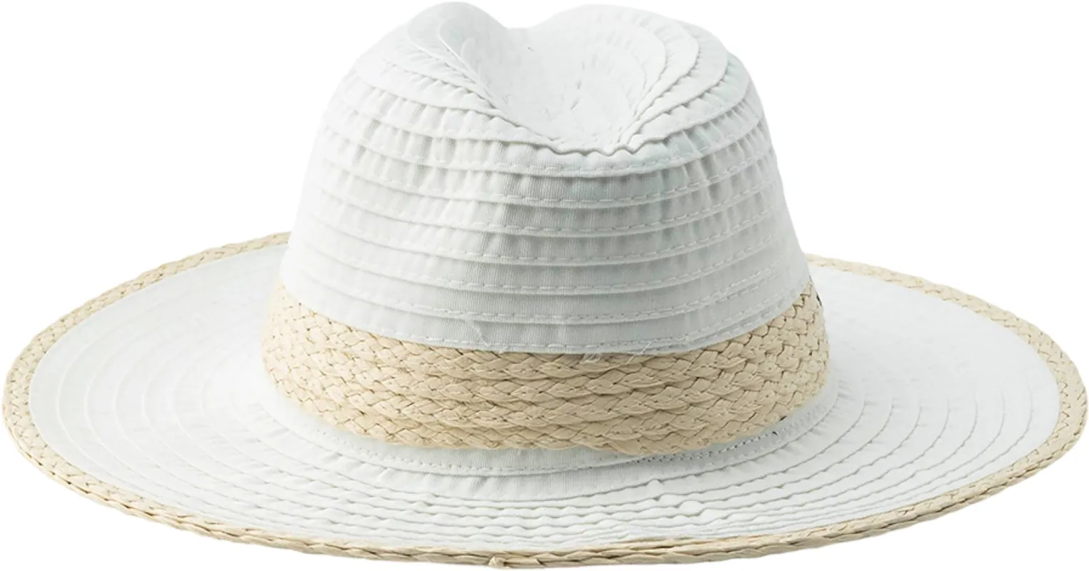 Florent Crushable Fedora Hat with Straw Detail - Unisex|-|Fedora pliable avec détails en paille Florent - Unisexe sold by Altitude Sports
