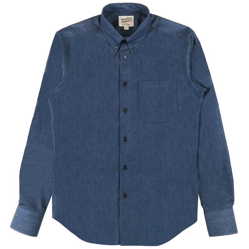 Men's  Regular Shirt - 4.5oz. Indigo Denim|-|Chemise à manches longues - 4.5oz. Indigo Denim pour Homme sold by Altitude Sports