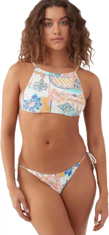 Zephora Naples Printed High Neck Halter Bikini Top - Women's|-|Haut de bikini dos nu imprimé Zephora Naples - Femme sold by Altitude Sports