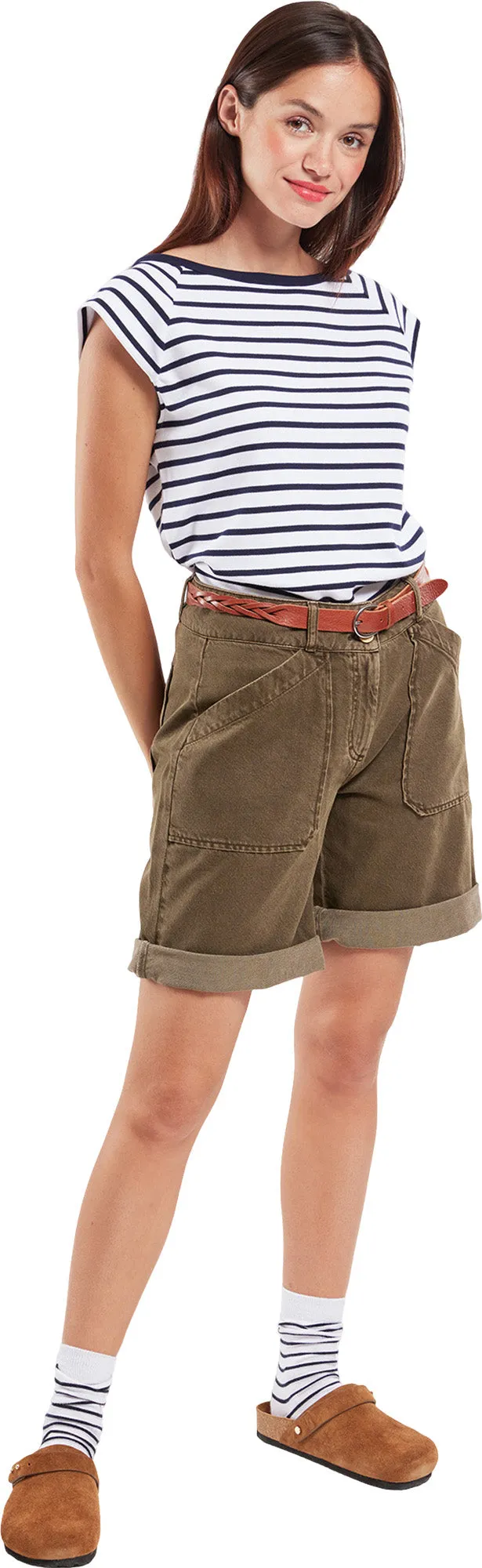 Light Cotton Breton T-Shirt - Women's|-|Marinière en coton léger - Femme sold by Altitude Sports