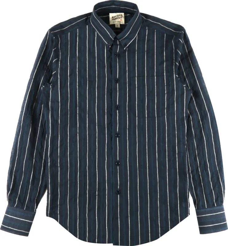 Regular Shirt - Summertime Vintage Stripe Navy - Men's|-|Chemise régulière - Summertime Vintage Stripe Navy - Homme sold by Altitude Sports
