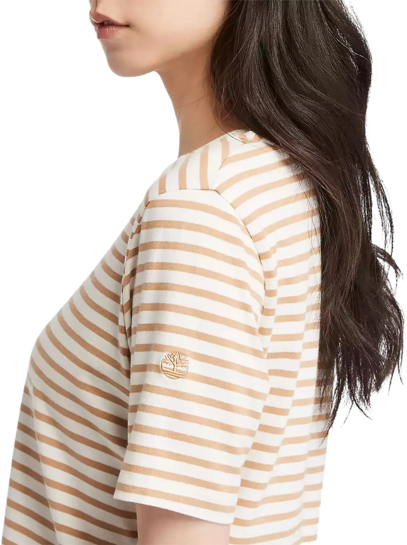 Striped Cropped Short Sleeve T-Shirt - Women's|-|T-shirt écourté rayé à manches courtes - Femme sold by Altitude Sports product image thumbnail 3