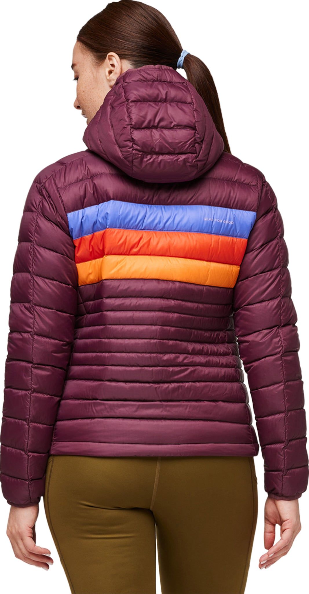Fuego Plus Size Down Hooded Colorblock Jacket - Women's|-|Manteau couleurs contrastantes à capuchon en duvet grande taille Fuego - Femme sold by Altitude Sports product image thumbnail 2