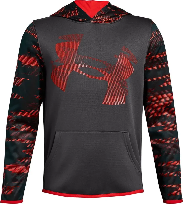 Boy's UA Armour Fleece Hoodie|-|Chandail à capuchon en molleton UA Armour Garçon sold by Altitude Sports