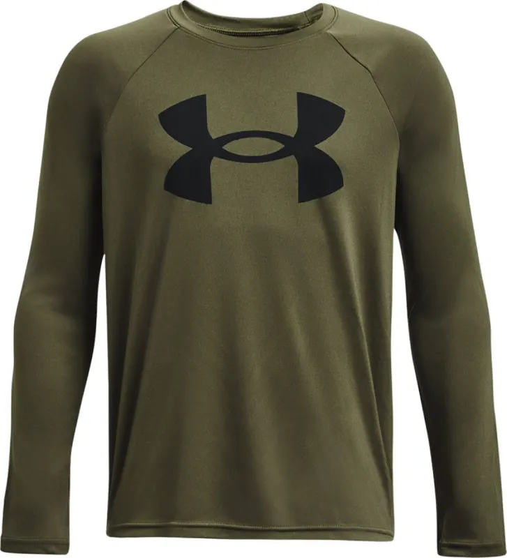 UA Tech Big Logo Long Sleeve T-Shirt - Boys|-|T-shirt à manches longues Big Logo UA Tech - Garçon sold by Altitude Sports