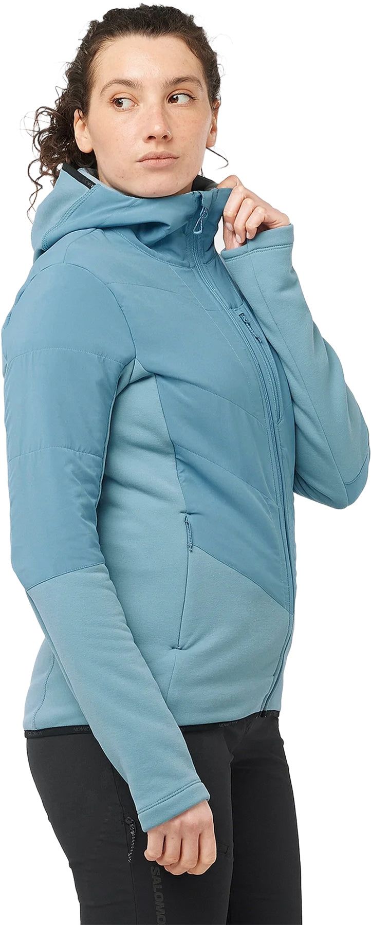 Outline Warm Hybrid Midlayer Hoodie - Women's|-|Chandail à capuchon couche intermédiaire hybride chaud Outline - Femme sold by Altitude Sports product image thumbnail 5