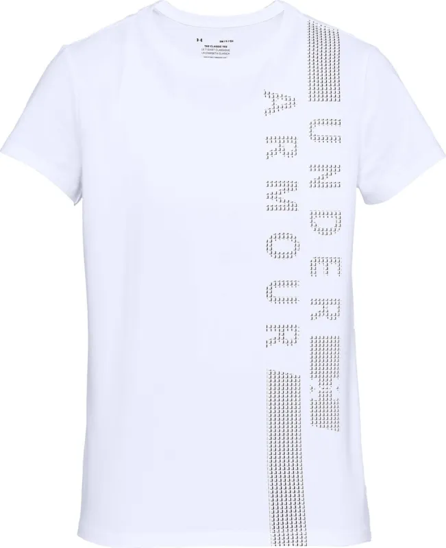 Women's UA Vertical Graphic Classic Crew|-|Chandail à col rond UA Vertical Graphic Classic Femme sold by Altitude Sports