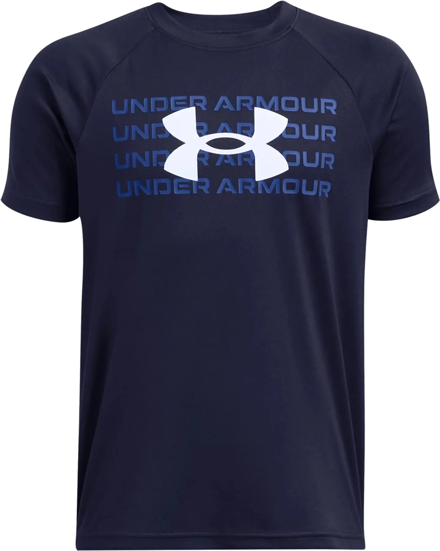 UA Tech Wordmark Logo Short Sleeve T-Shirt - Boys|-|T-shirt à manches courtes UA Tech Wordmark Logo - Garçon sold by Altitude Sports product image thumbnail 5