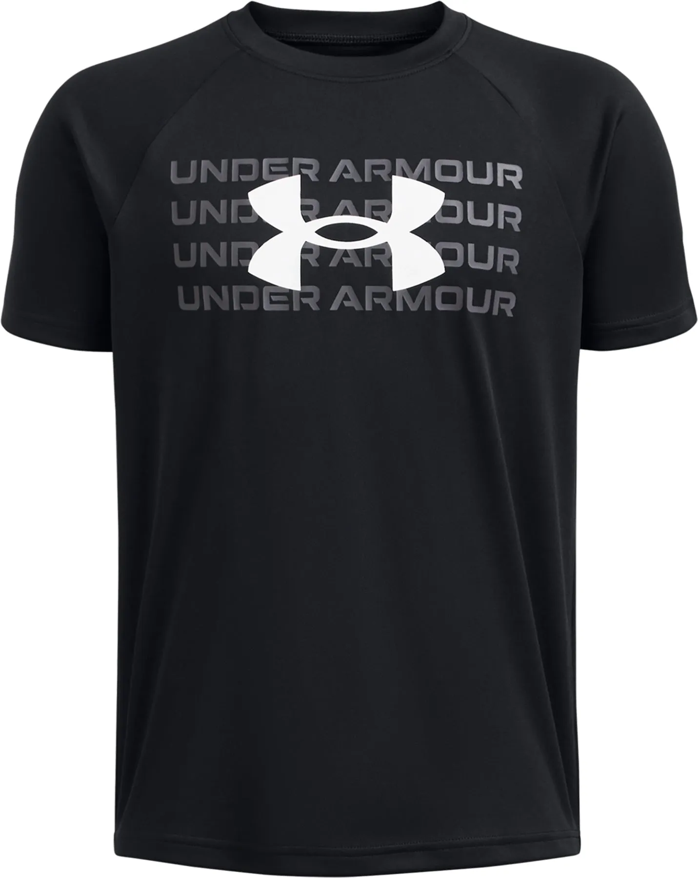 UA Tech Wordmark Logo Short Sleeve T-Shirt - Boys|-|T-shirt à manches courtes UA Tech Wordmark Logo - Garçon sold by Altitude Sports product image thumbnail 3