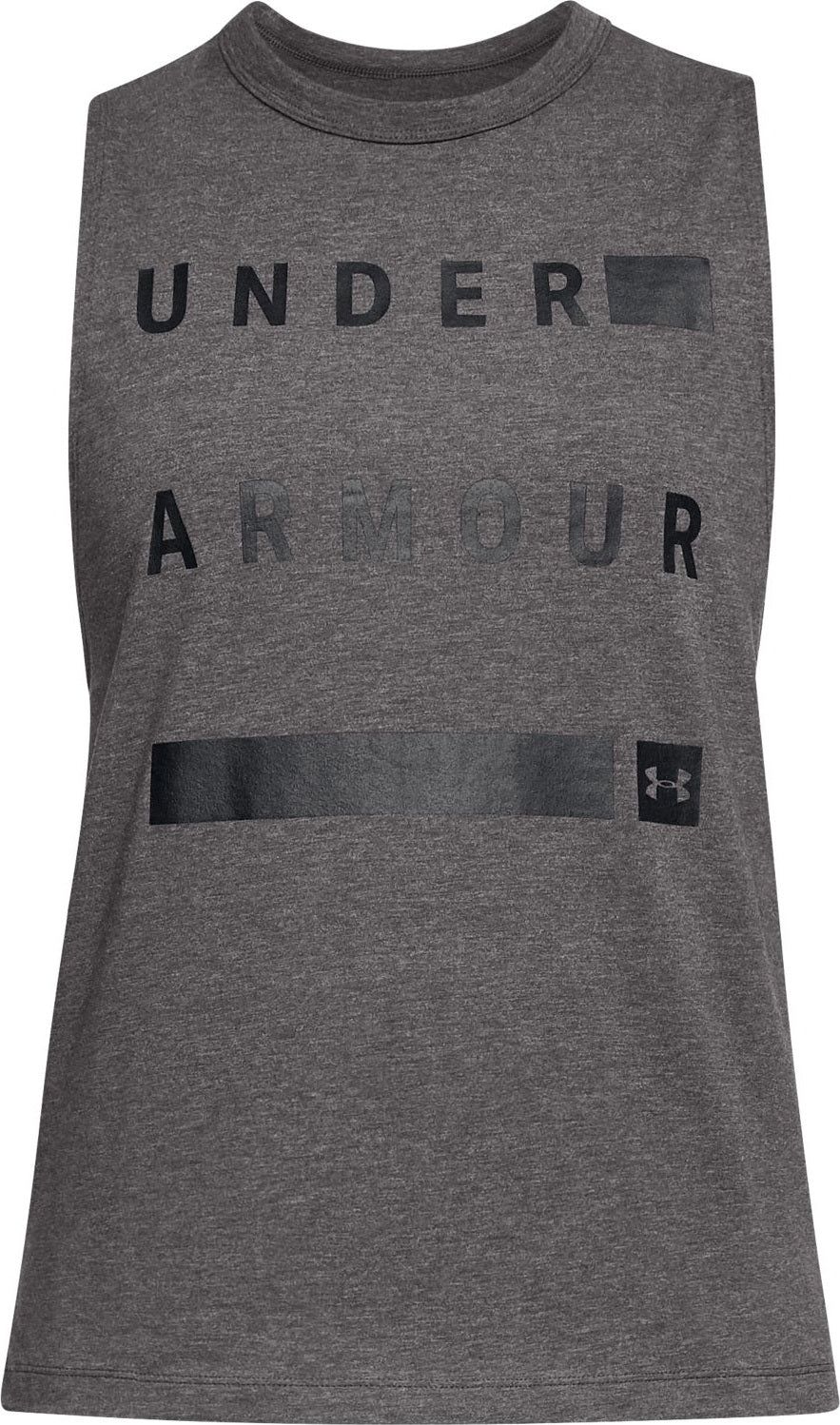 Women's UA Linear Wordmark Muscle Tank|-|Camisole UA Linear Wordmark Muscle Femme sold by Altitude Sports