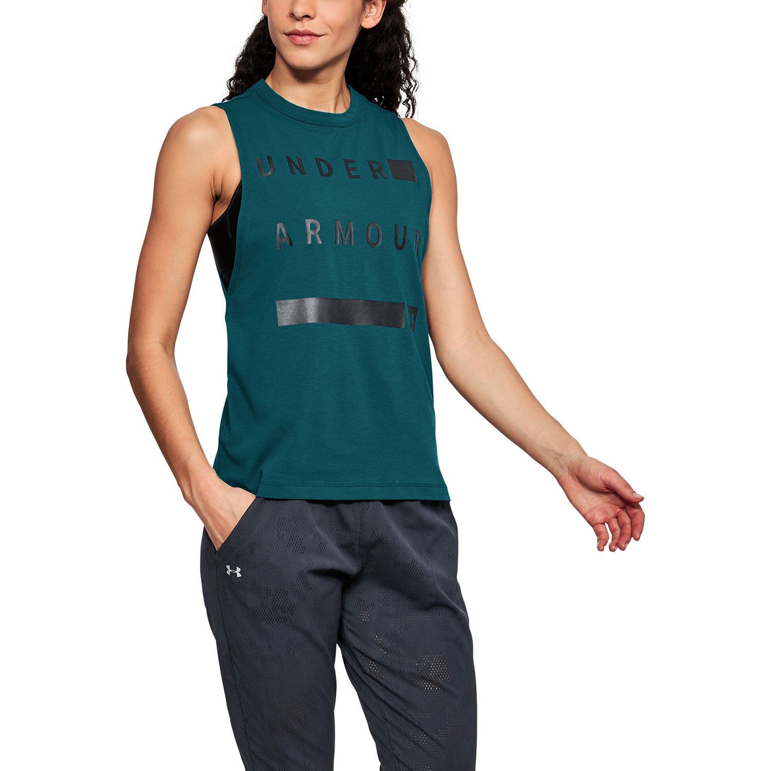 Women's UA Linear Wordmark Muscle Tank|-|Camisole UA Linear Wordmark Muscle Femme sold by Altitude Sports product image thumbnail 5