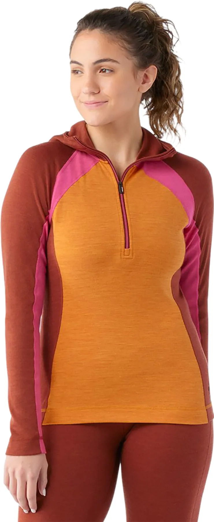 Classic Thermal Merino 1/2 Zip Base Layer Hoodie - Women's|-|Couche de base thermique à capuchon et demi-glissière en laine mérinos classique - Femme sold by Altitude Sports product image thumbnail 2