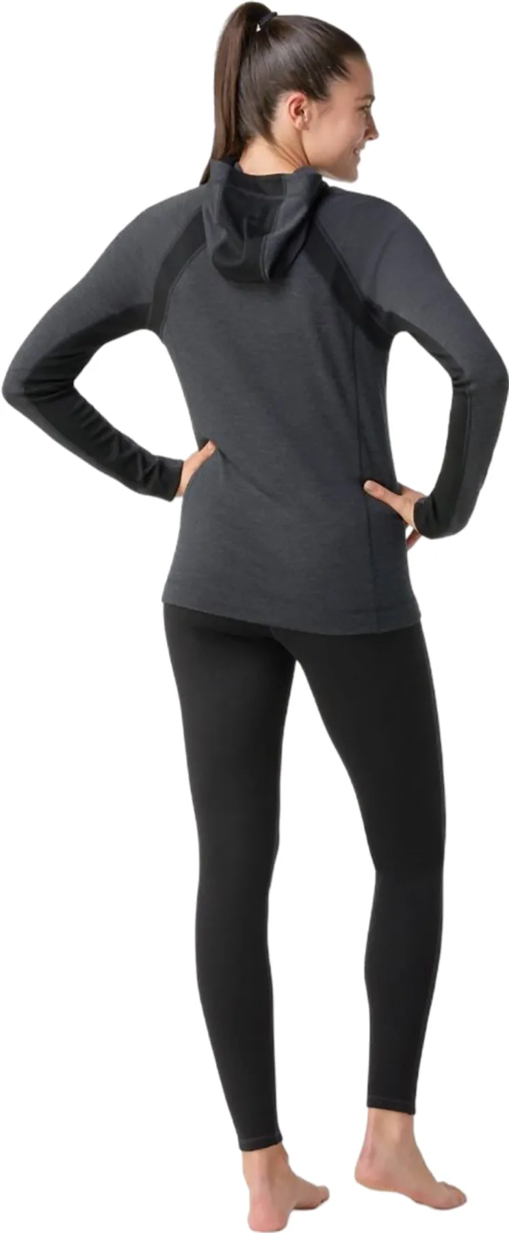 Classic Thermal Merino 1/2 Zip Base Layer Hoodie - Women's|-|Couche de base thermique à capuchon et demi-glissière en laine mérinos classique - Femme sold by Altitude Sports product image thumbnail 5