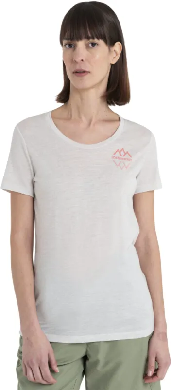 150 Tech Lite III Merino IB Logo Reflections Scoop Neck T-Shirt - Women's|-|T-shirt à encolure dégagée en laine mérinos IB Logo Reflections 150 Tech Lite III - Femme sold by Altitude Sports