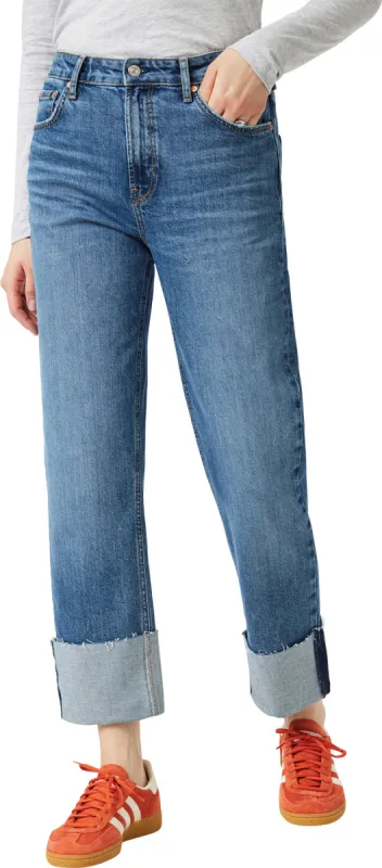 Savannah Cuffed Straight Leg Jeans - Women's|-|Jean à jambe droite et revers Savannah - Femme sold by Altitude Sports