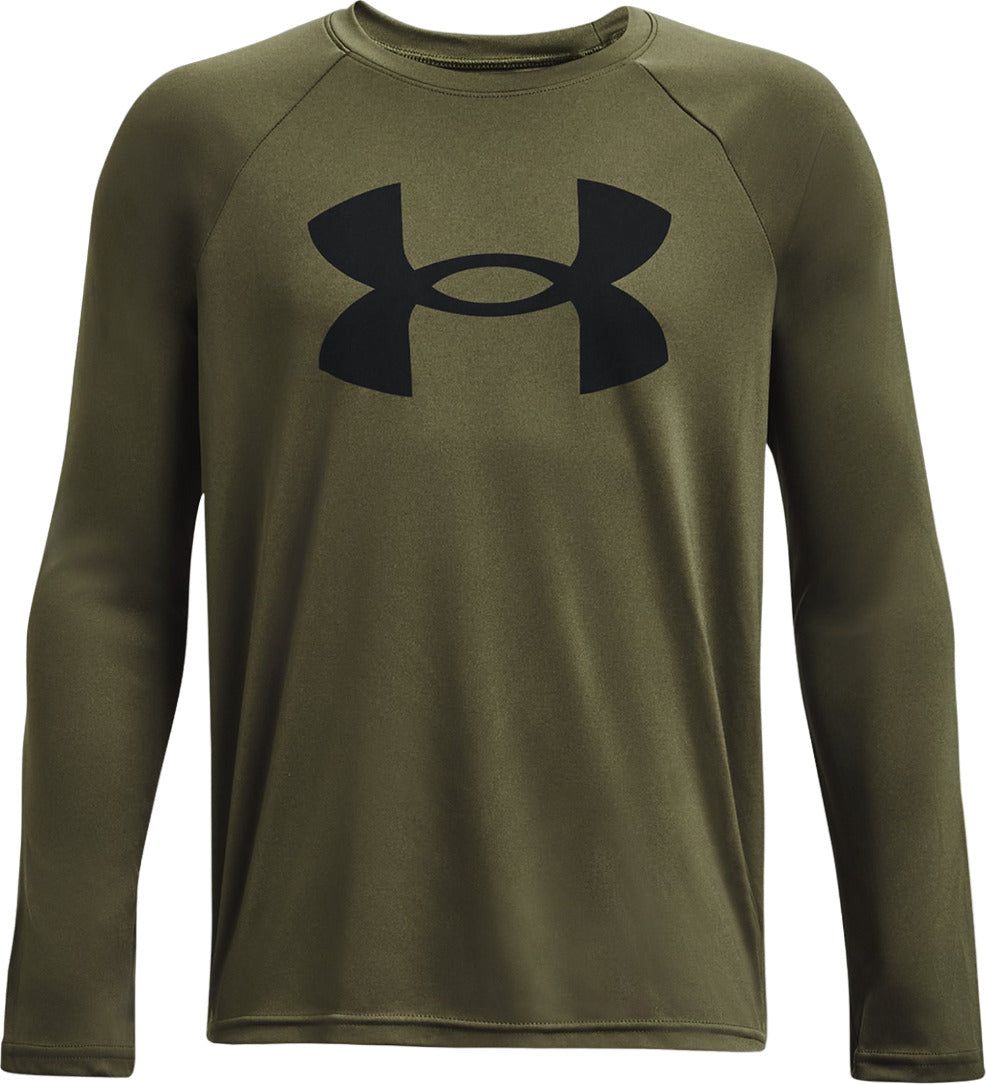 UA Tech Big Logo Long Sleeve T-Shirt - Boys|-|T-shirt à manches longues Big Logo UA Tech - Garçon sold by Altitude Sports