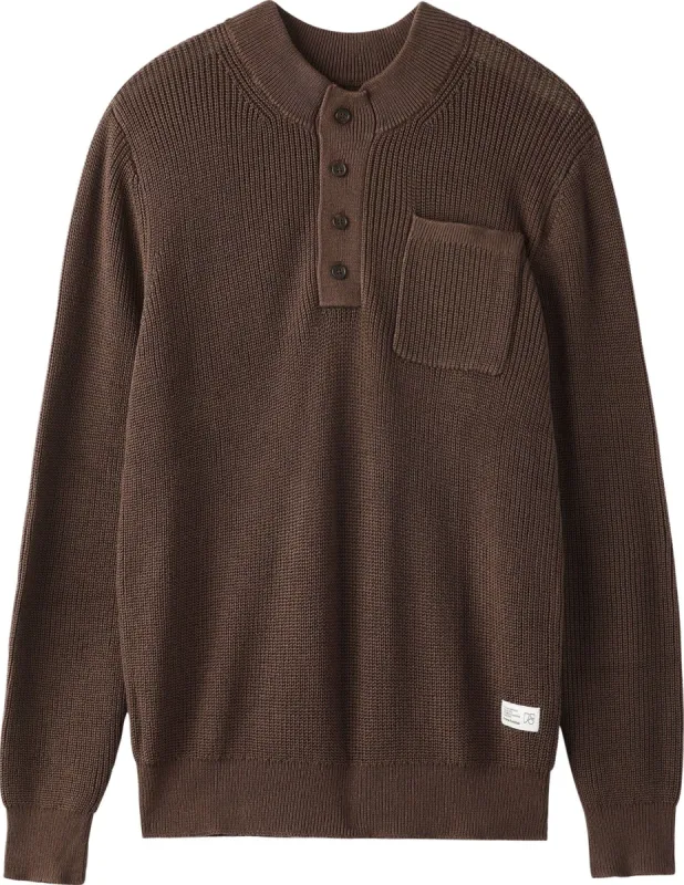 Ribbed Henley Utility Sweater - Men's|-|Chandail à col boutonné utilitaire côtelé - Homme sold by Altitude Sports