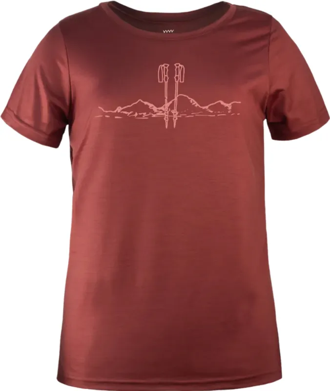 Carmine Ultralight Merino T-Shirt - Women's|-|T-shirt ultraléger en mérinos Carmine - Femme sold by Altitude Sports