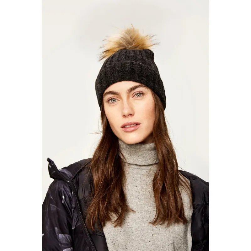Women's Boiled Wool Pompom|-|Tuque en laine bouillie Pompom Femme sold by Altitude Sports