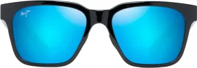 Punikai Sunglasses - Shiny Black - Blue Hawaii Lens|-|Lunettes de soleil Punikai sold by Altitude Sports