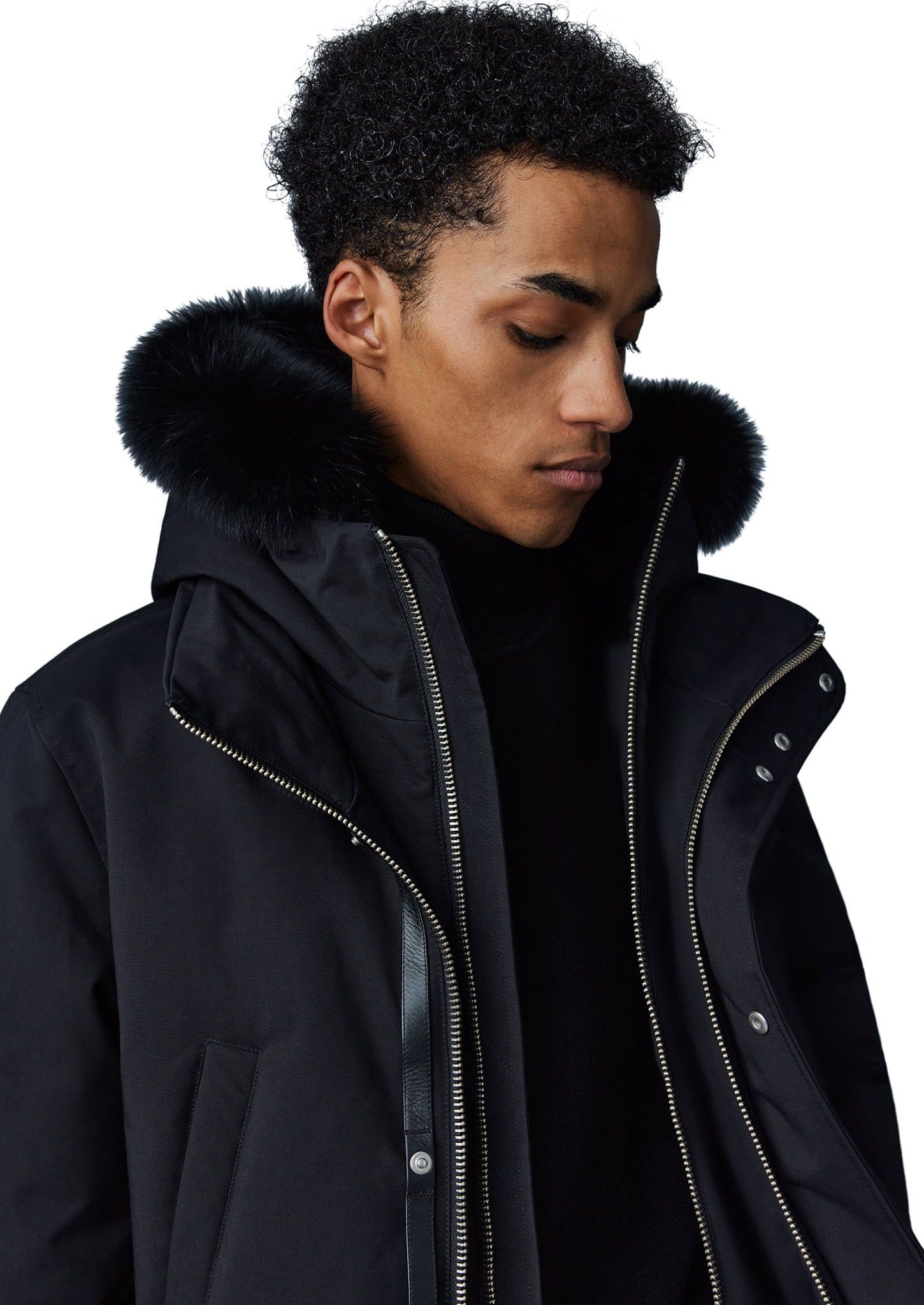 Edward 2-In-1 Down Parka with Hooded Bib and Fox Fur - Men's|-|Parka 2-en-1 en duvet avec plastron à capuchon et fourrure de renard Edward - Homme sold by Altitude Sports product image thumbnail 4