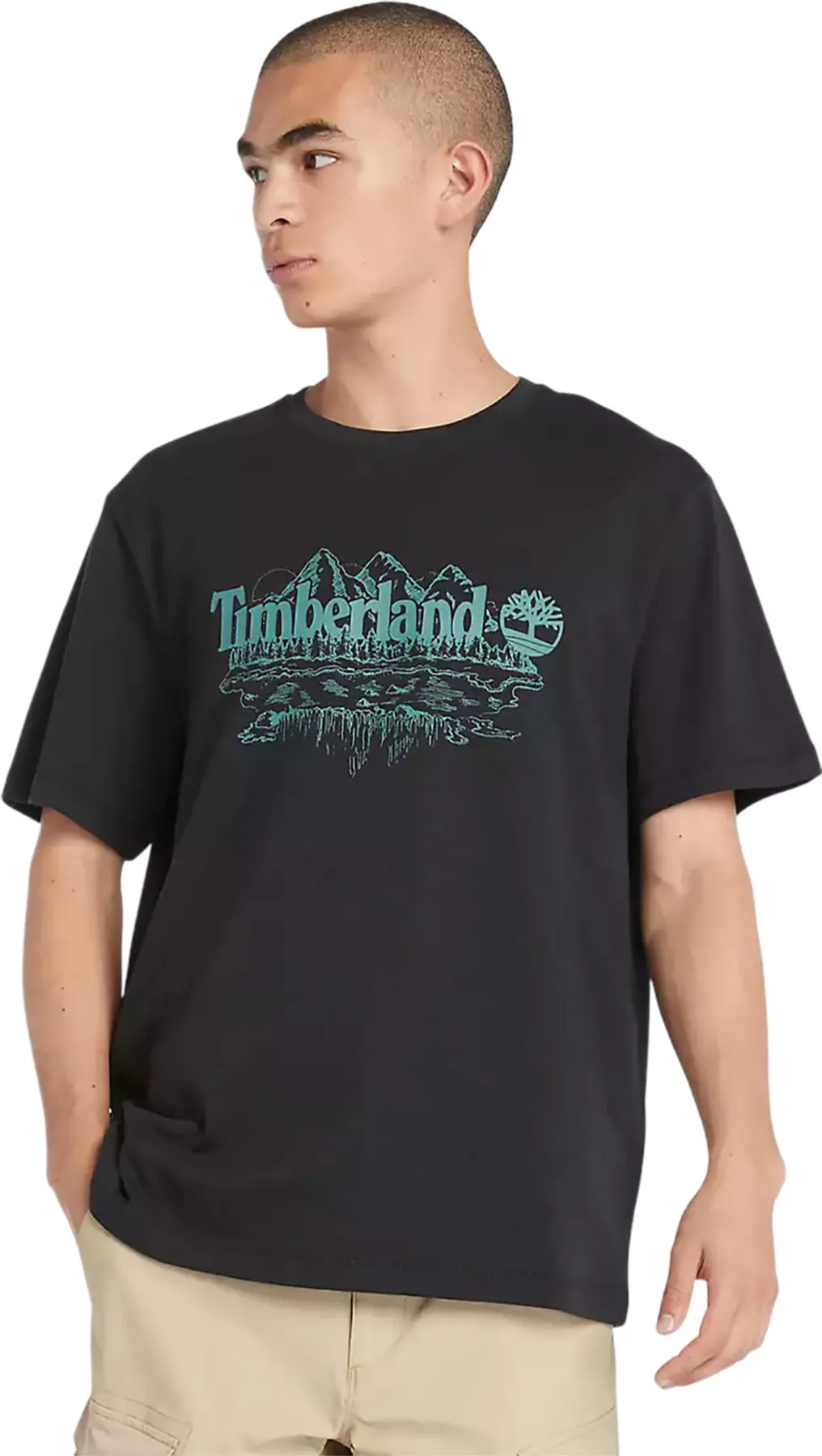 Short Sleeve Mountain Logo Slub T-Shirt - Men's|-|T-shirt flammé à manches courtes avec logo de montagne - Homme sold by Altitude Sports product image thumbnail 2